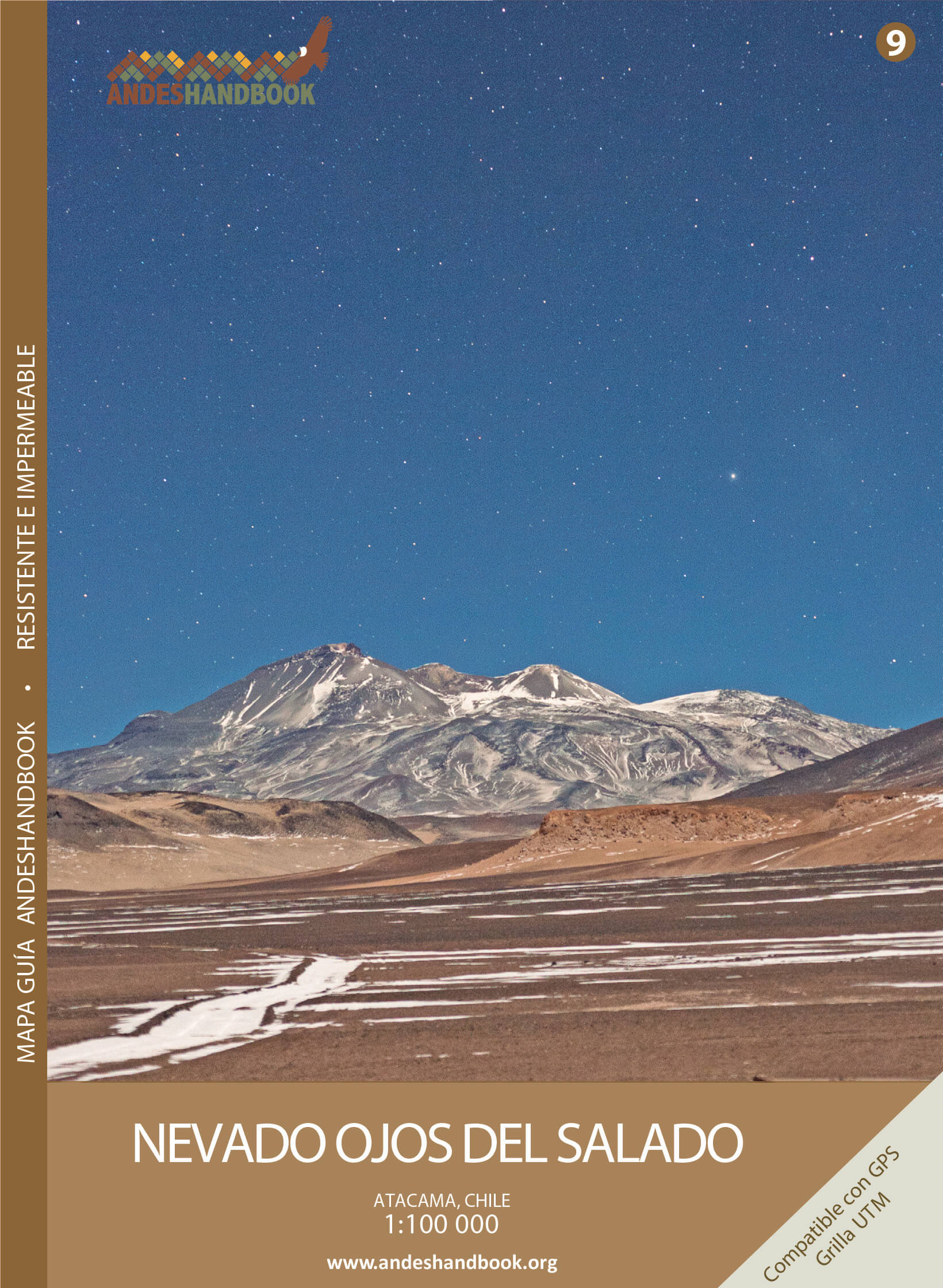 Mapa guía - Nevado Ojos del Salado